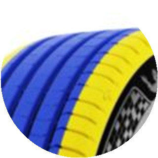 ภาพประกอบเทคโนโลยี MICHELIN Bi-Compound เนื้อยางกึ่งกลางหน้ายางและไหล่ยาง
